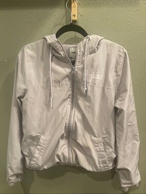 Vans Light Gray Hooded Windbreaker Jacket